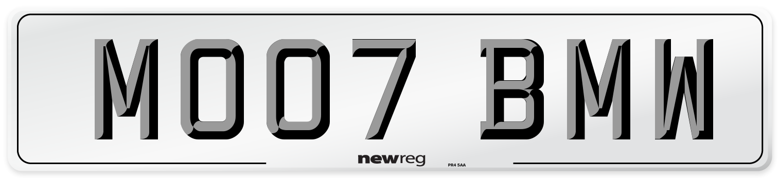 MO07 BMW Number Plate from New Reg